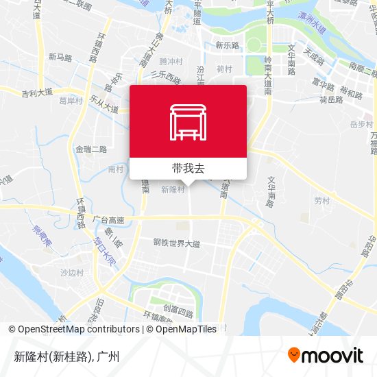 新隆村(新桂路)地图
