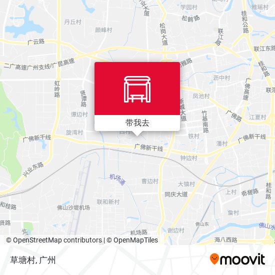 草塘村地图