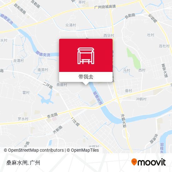 桑麻水闸地图