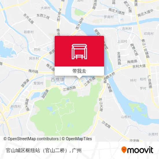 官山城区枢纽站（官山二桥）地图