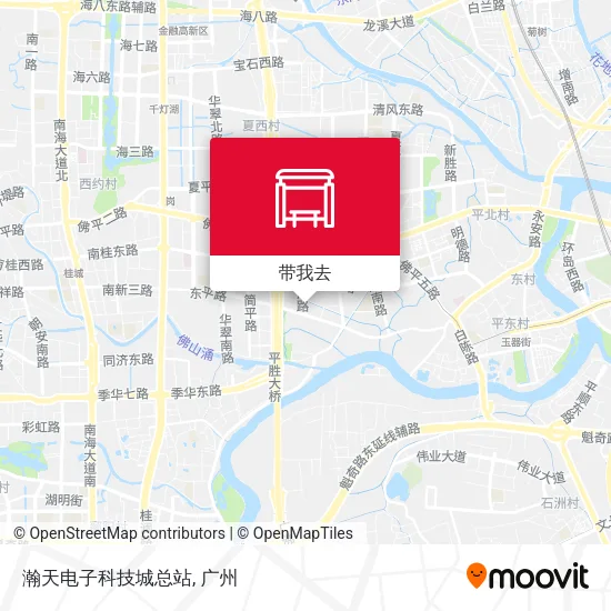 瀚天电子科技城总站地图