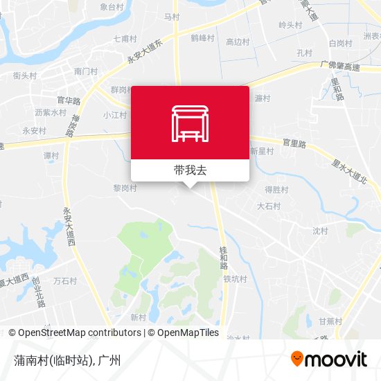 蒲南村(临时站)地图