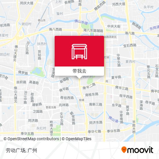 劳动广场地图