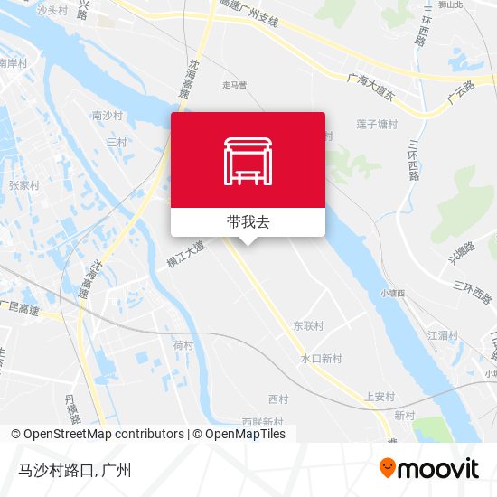 马沙村路口地图