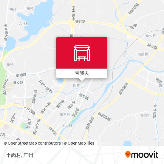平岗村地图