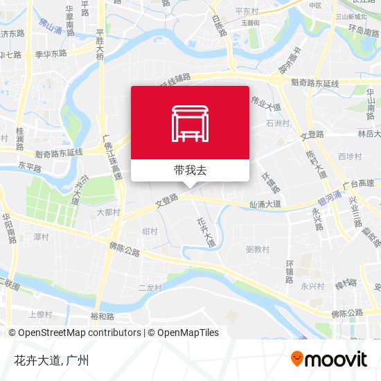 花卉大道地图