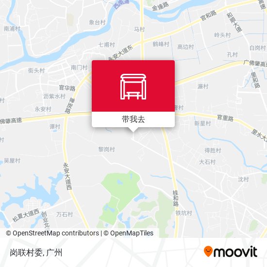 岗联村委地图