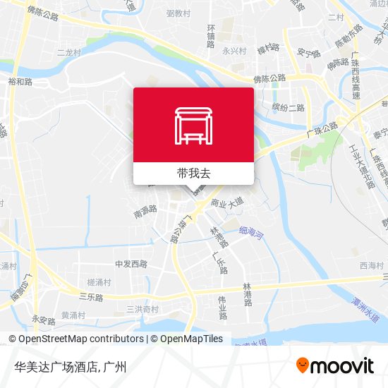 华美达广场酒店地图