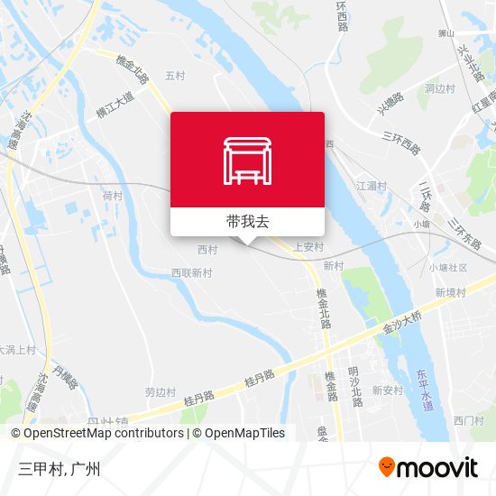 三甲村地图