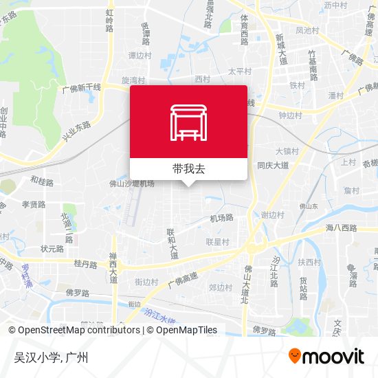 吴汉小学地图