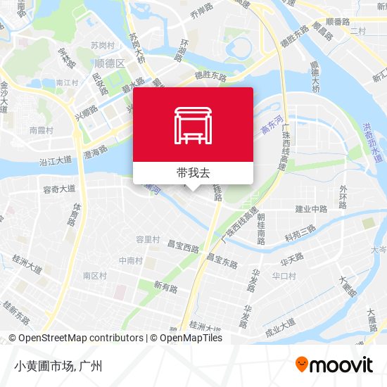 小黄圃市场地图
