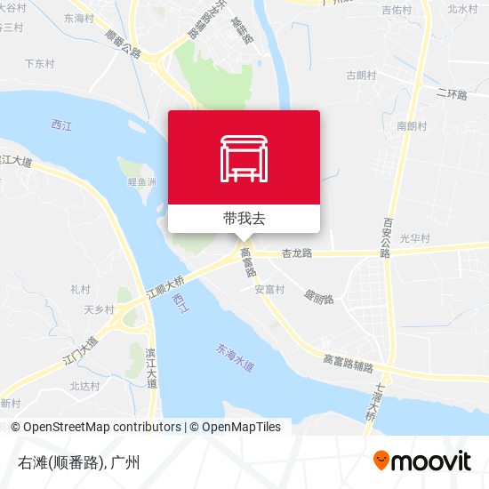 右滩(顺番路)地图