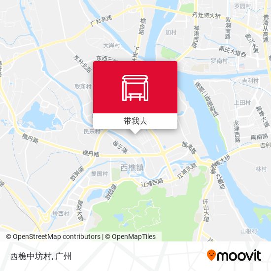 西樵中坊村地图