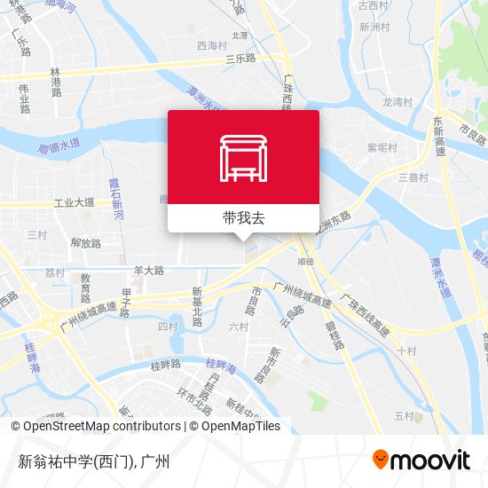 新翁祐中学(西门)地图