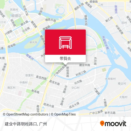 建业中路朝桂路口地图