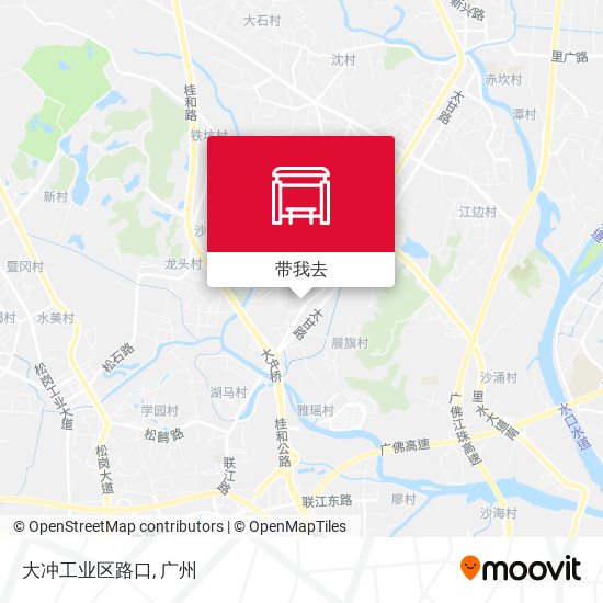 大冲工业区路口地图