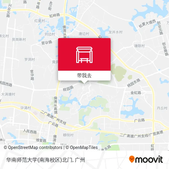 华南师范大学(南海校区)北门地图