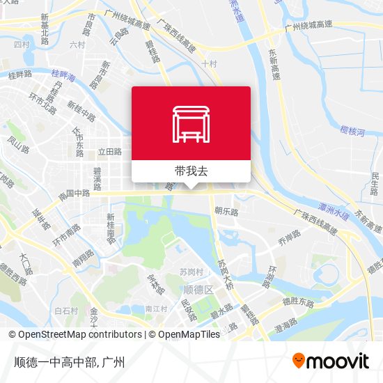 顺德一中高中部地图