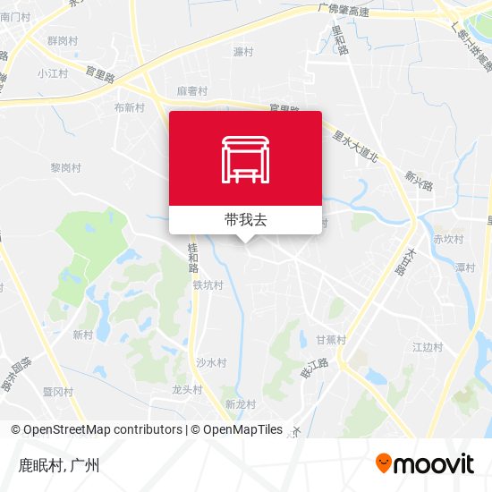 鹿眠村地图