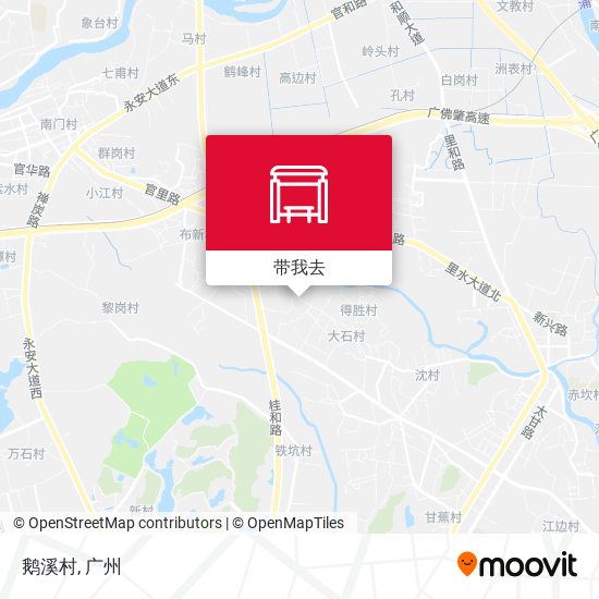 鹅溪村地图