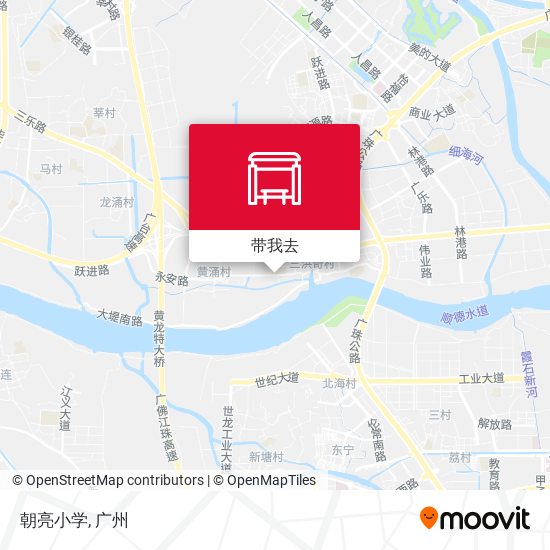朝亮小学地图