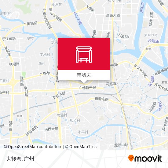 大转弯地图