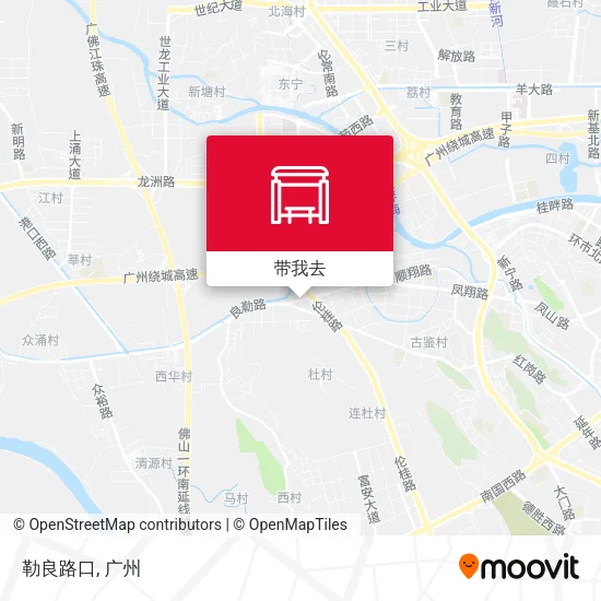 勒良路口地图