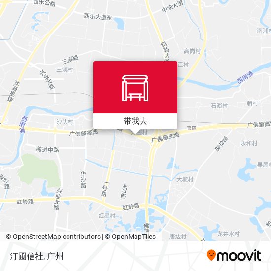 汀圃信社地图