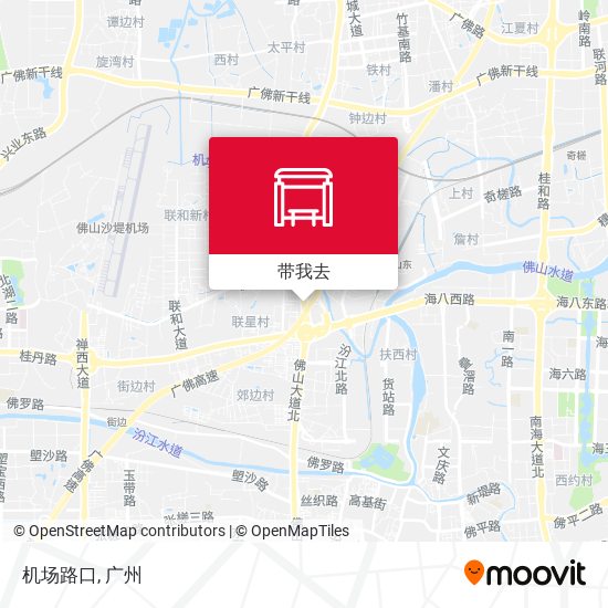 机场路口地图