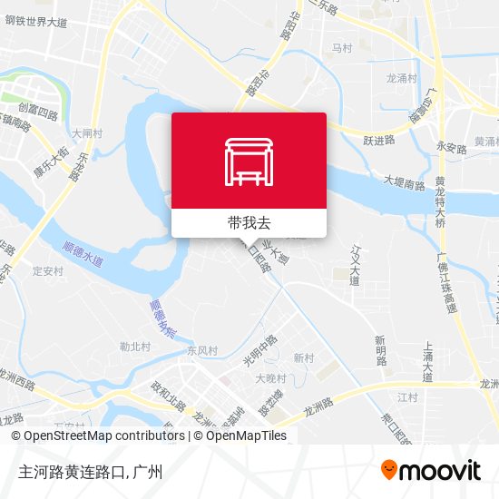 主河路黄连路口地图