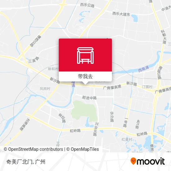 奇美厂北门地图