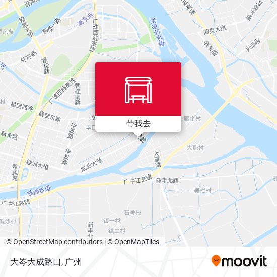 大岑大成路口地图