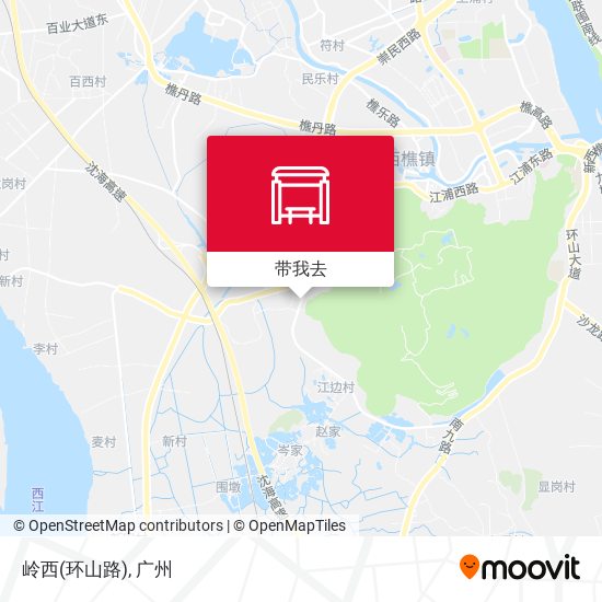 岭西(环山路)地图