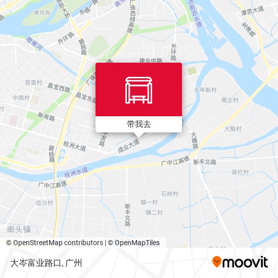 大岑富业路口地图