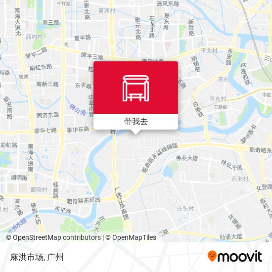 麻洪市场地图
