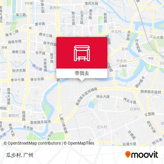 瓜步村地图