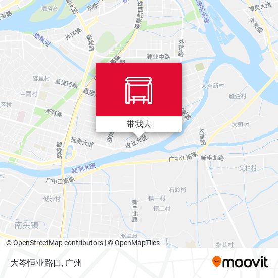 大岑恒业路口地图