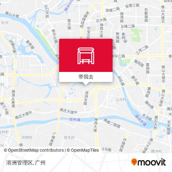 溶洲管理区地图