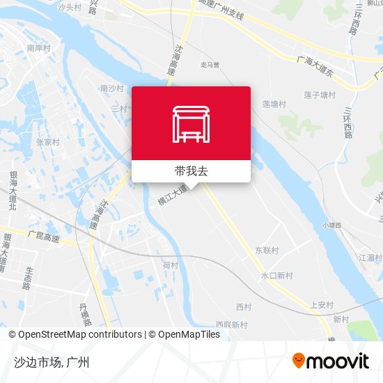 沙边市场地图