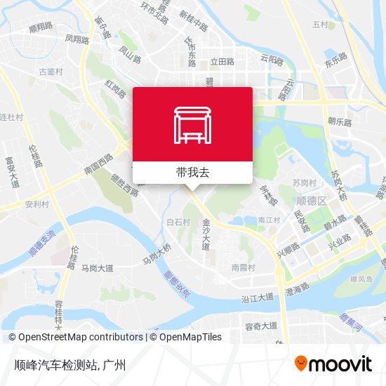顺峰汽车检测站地图