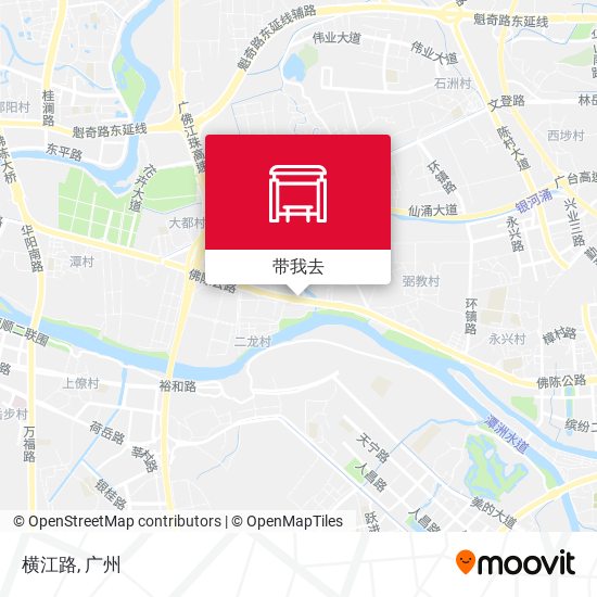 横江路地图