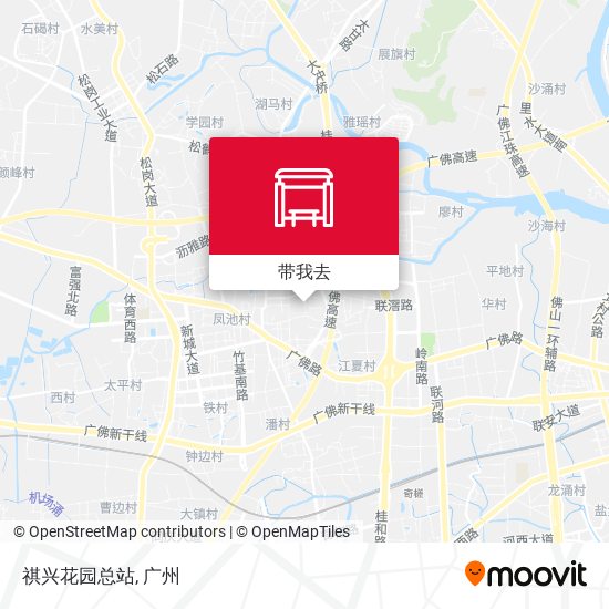 祺兴花园总站地图