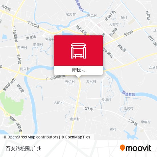 百安路松围地图