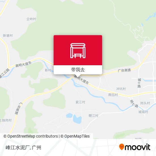 峰江水泥厂地图