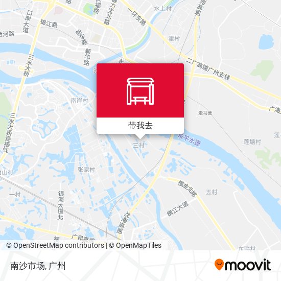 南沙市场地图