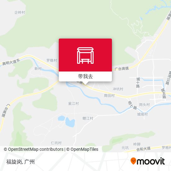 福旋岗地图