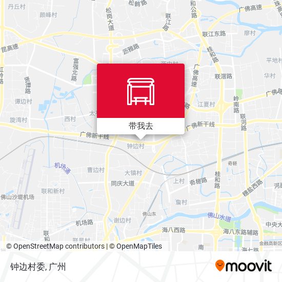 钟边村委地图