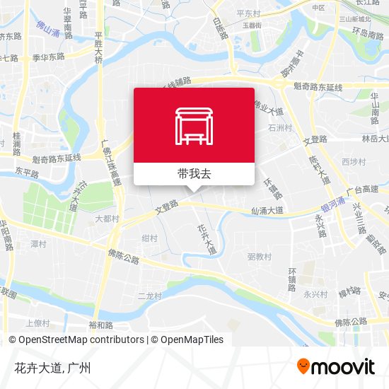 花卉大道地图