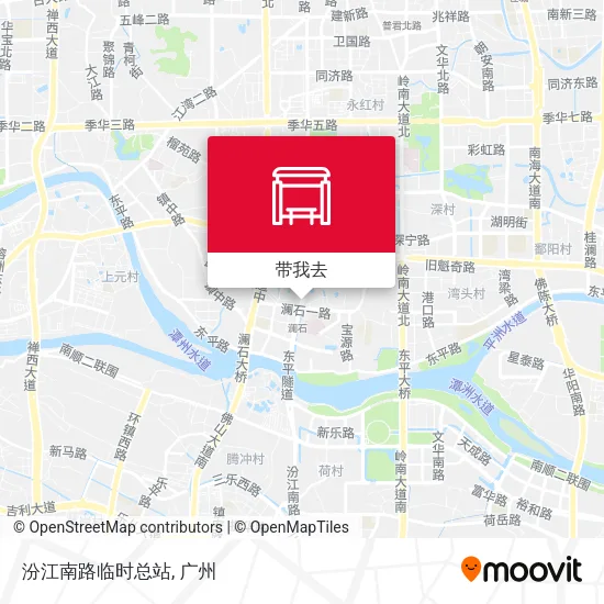 汾江南路临时总站地图