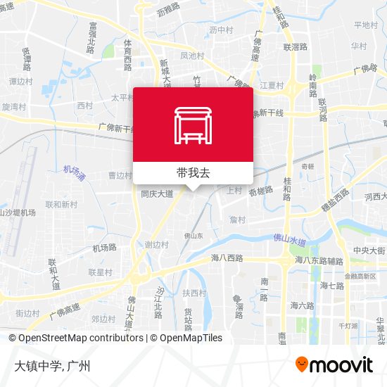 大镇中学地图